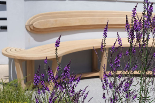 Curved Bench for The Cove